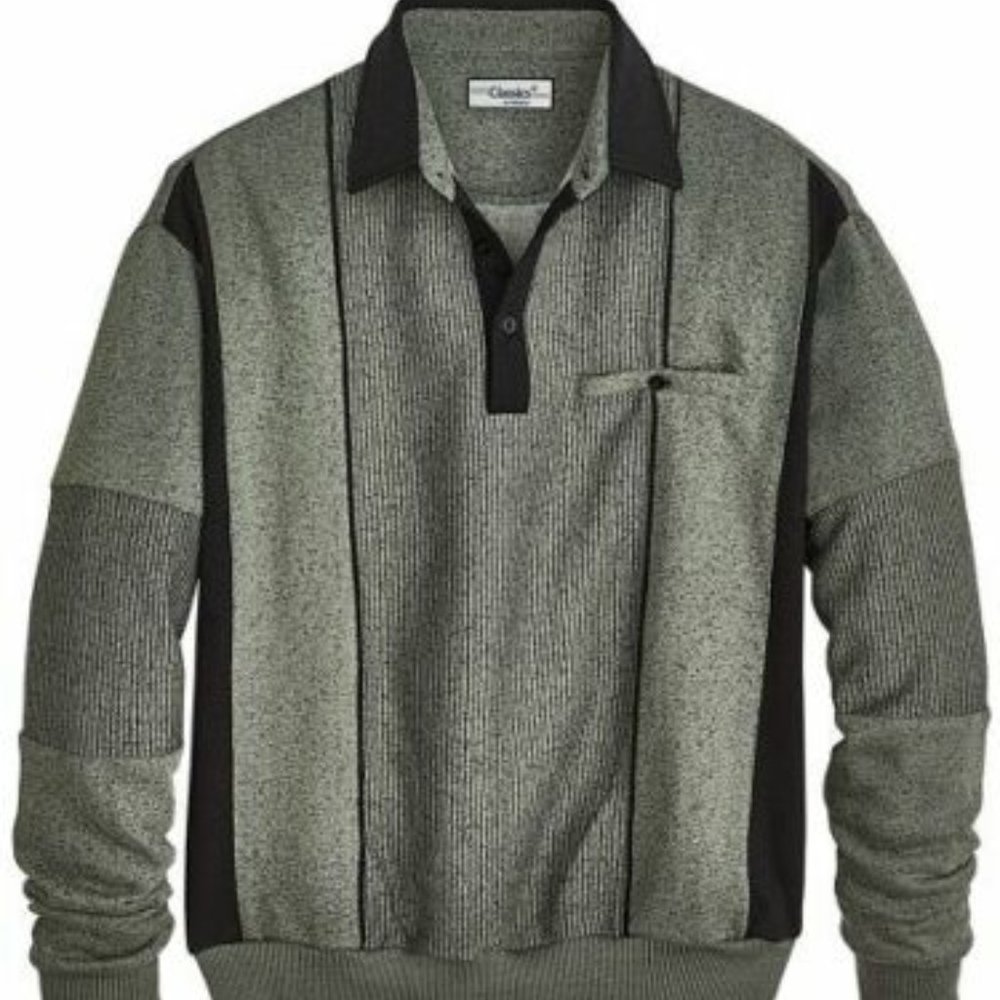 PALMLAND CLASSICS Sporty Banded-Bottom Polo in "Lawn" - Size Medium - RETAIL=$49